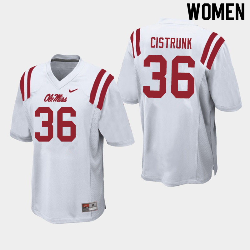 Ashanti Cistrunk Ole Miss Rebels NCAA Women's White #36 Stitched Limited College Football Jersey JUZ5258WG